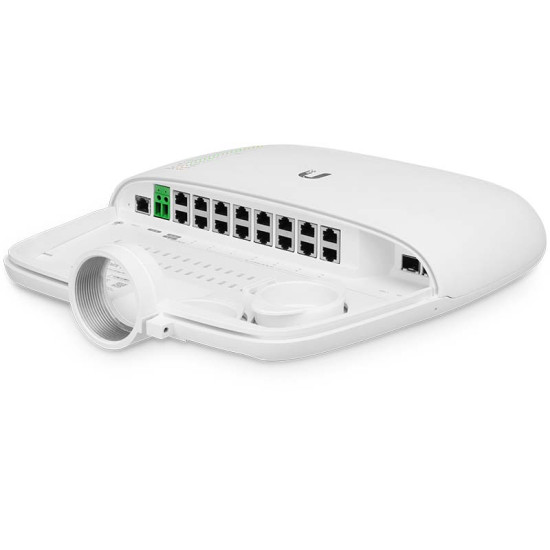 Switch WISP EdgePoint S16 UniFi Ubiquiti, 16 Porturi Gigabit RJ45, 2 Porturi SFP, EP-S16